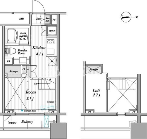 レジディア錦糸町IIの物件間取画像